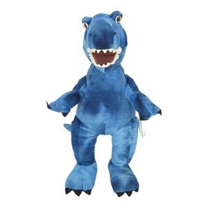 Build A Bear Dinosaur T Rex 17" Plush Stuffed Animal Toy Jurassic Dino Blue BABW